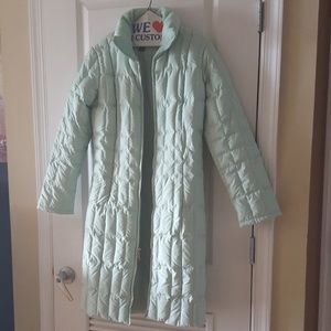 Light green Kenneth Cole down puffer coat xs
